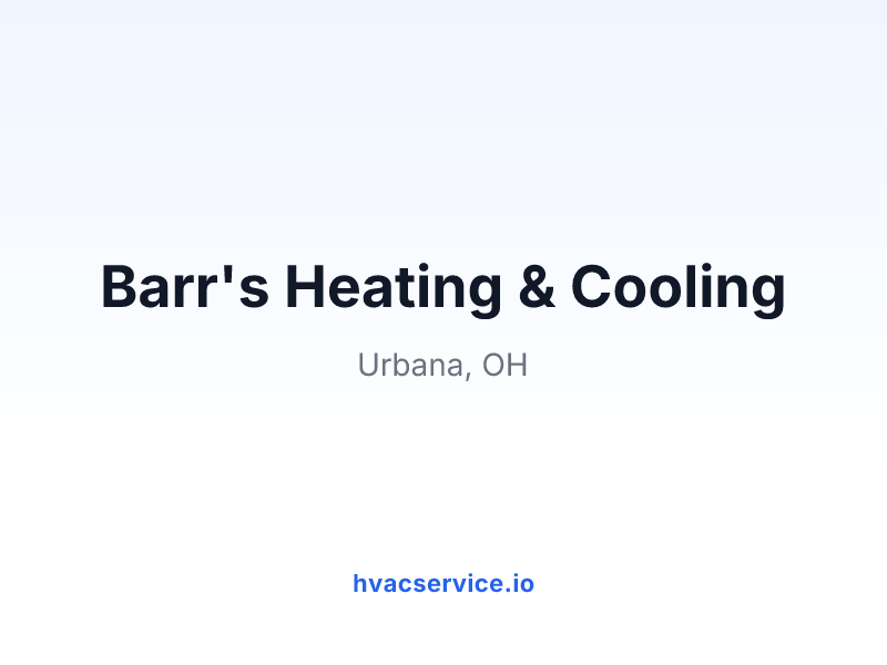 Barr's Heating & Cooling