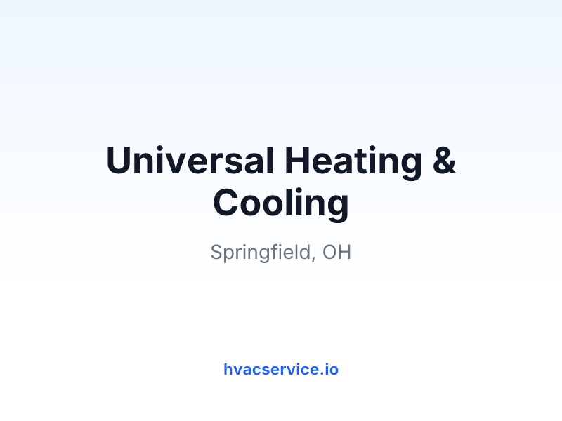 Universal Heating & Cooling