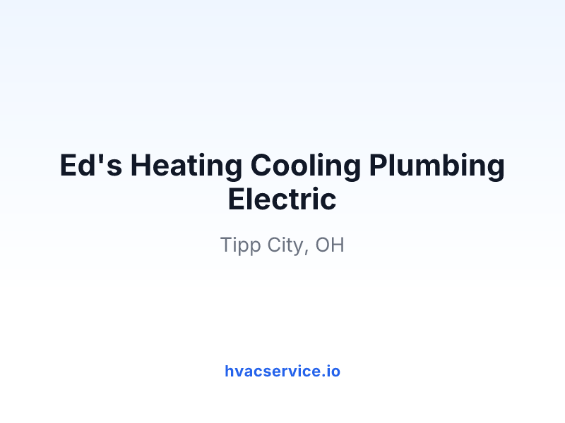 Ed's Heating Cooling Plumbing Electric