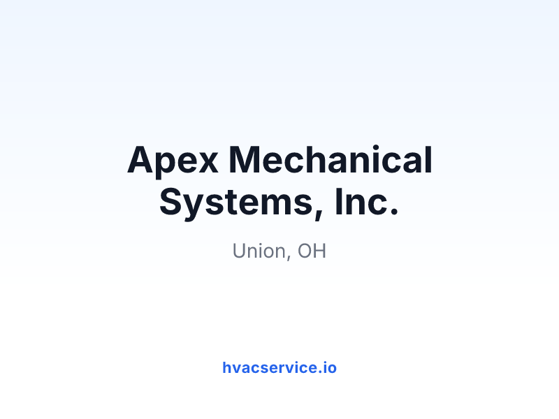 Apex Mechanical Systems, Inc.