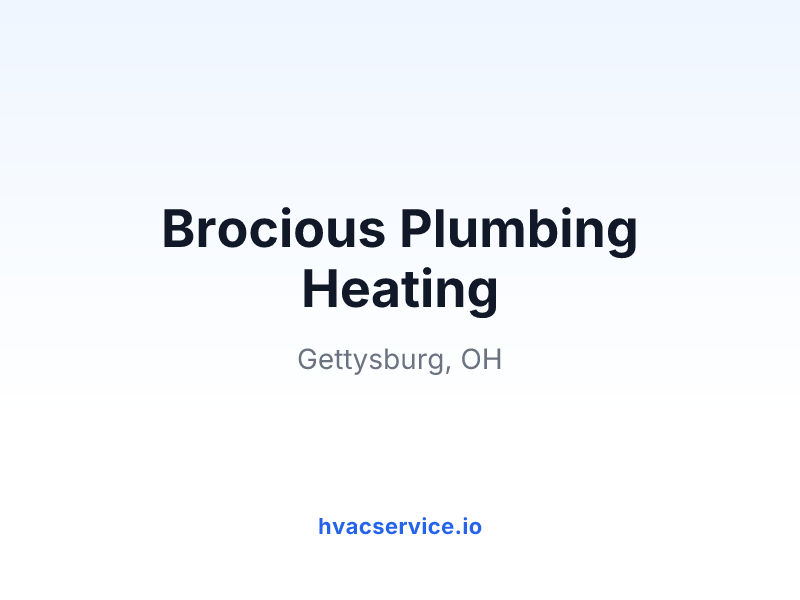 Brocious Plumbing Heating