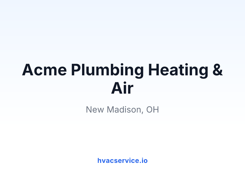 Acme Plumbing Heating & Air