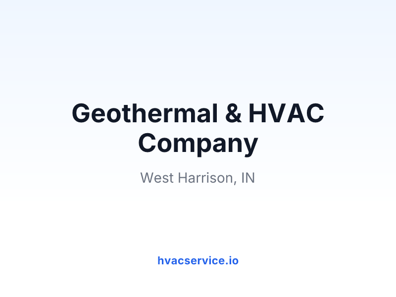 Geothermal & HVAC Company