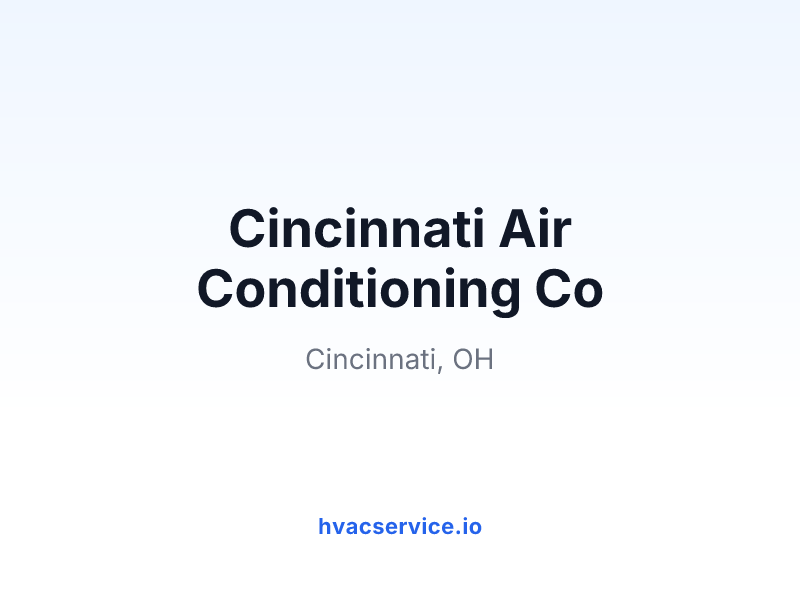 Cincinnati Air Conditioning Co
