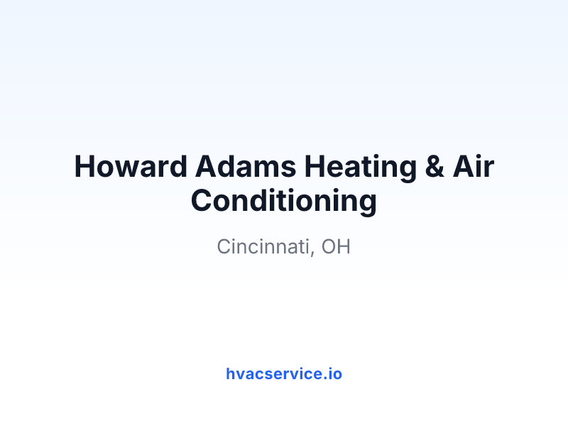 Howard Adams Heating & Air Conditioning
