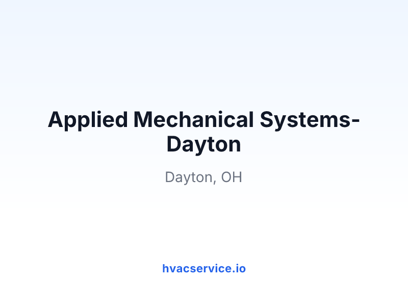 Applied Mechanical Systems-Dayton