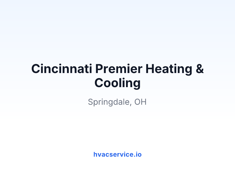 Cincinnati Premier Heating & Cooling