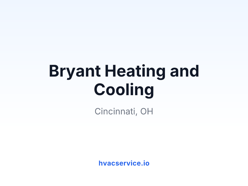 Bryant Heating and Cooling
