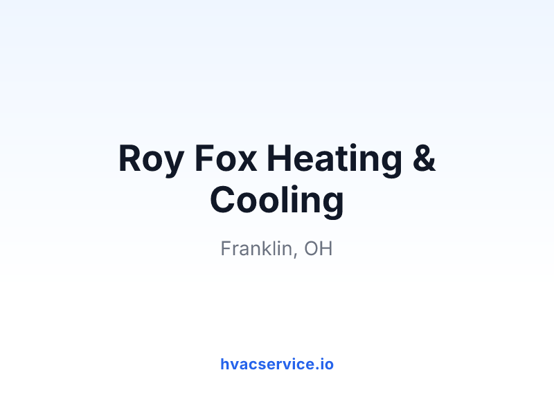 Roy Fox Heating & Cooling