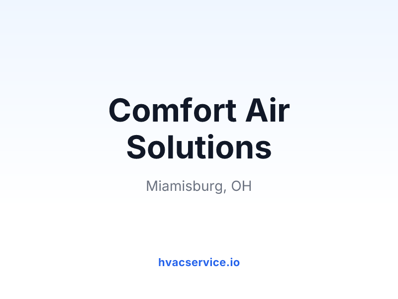 Comfort Air Solutions