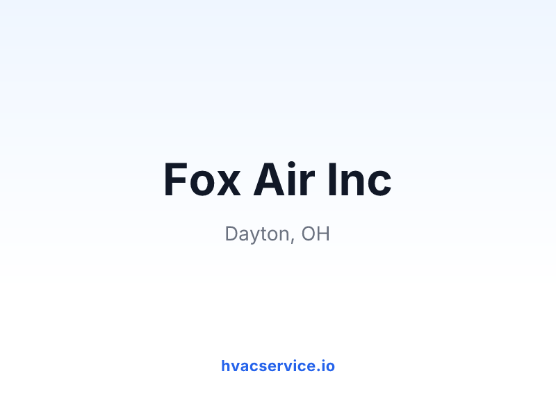 Fox Air Inc
