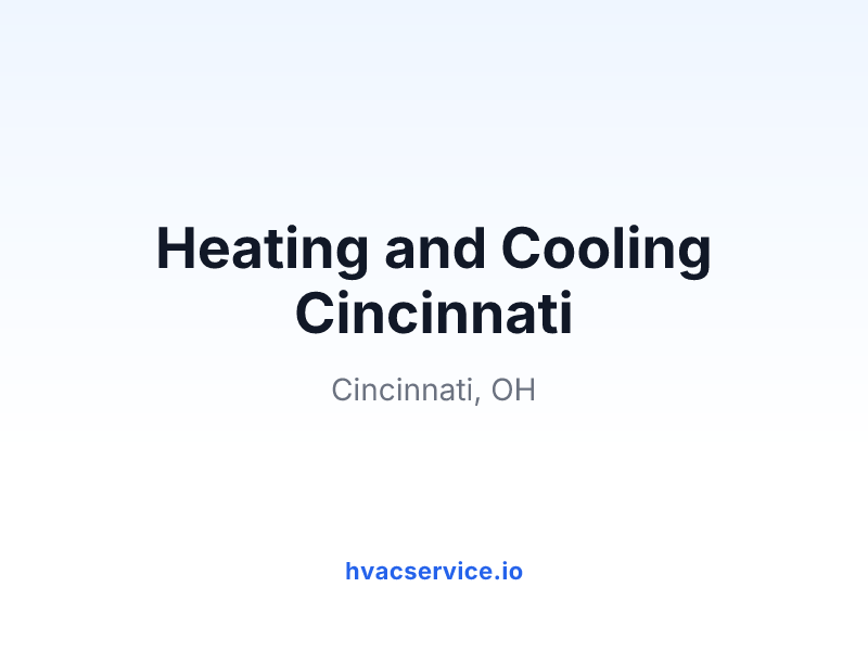 Heating and Cooling Cincinnati