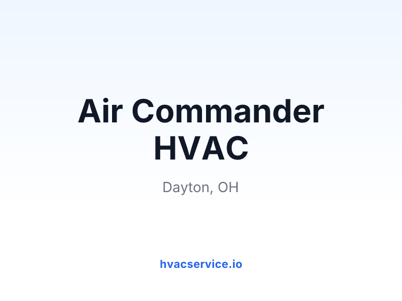 Air Commander HVAC