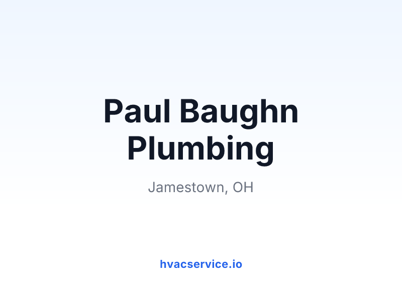 Paul Baughn Plumbing