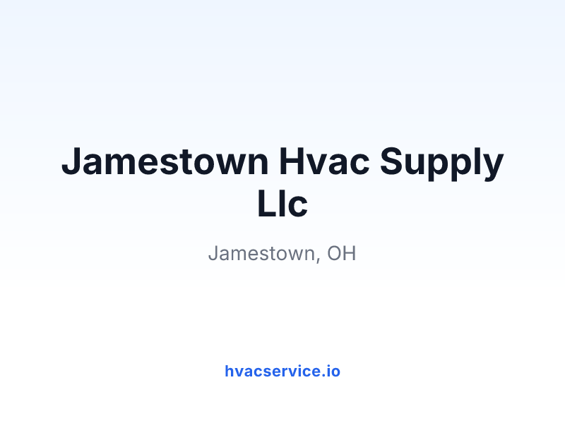 Jamestown Hvac Supply Llc