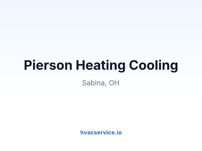 Pierson Heating Cooling