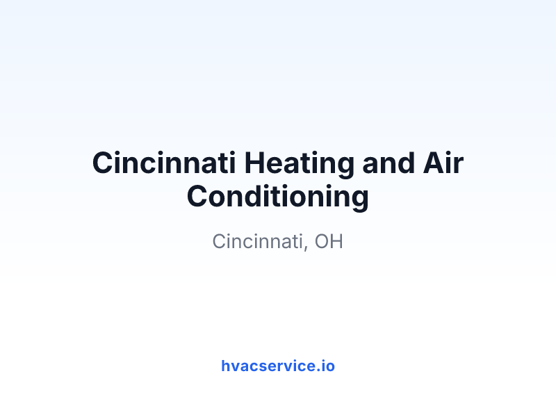 Cincinnati Heating and Air Conditioning