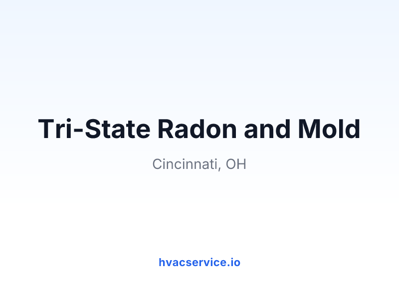 Tri-State Radon and Mold