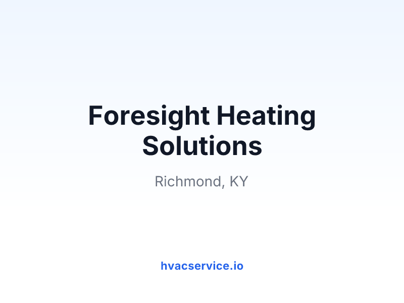 Foresight Heating Solutions