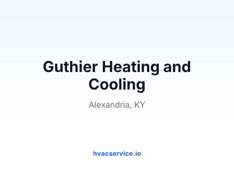Guthier Heating and Cooling