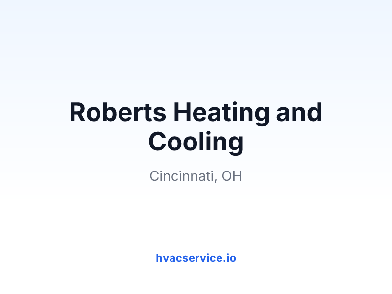 Roberts Heating and Cooling
