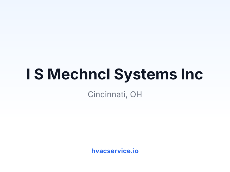 I S Mechncl Systems Inc