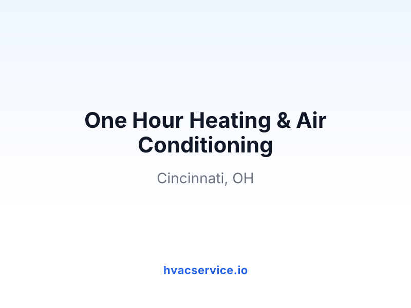 One Hour Heating & Air Conditioning