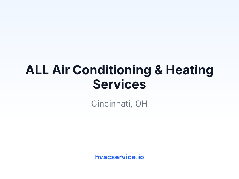 ALL Air Conditioning & Heating Services