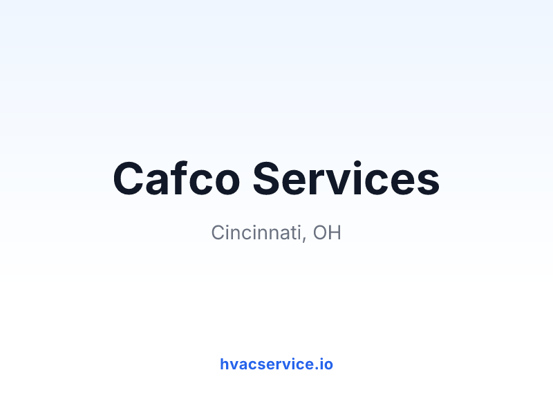 Cafco Services