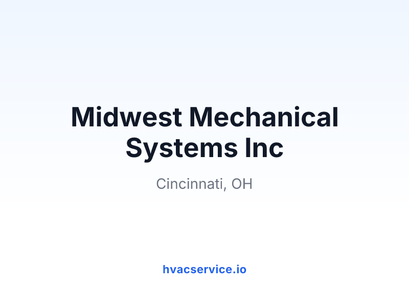 Midwest Mechanical Systems Inc