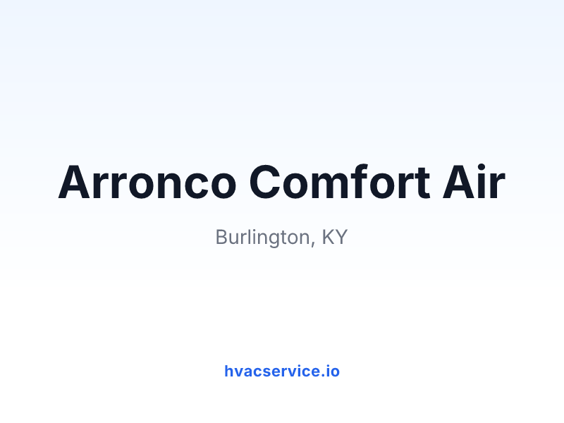 Arronco Comfort Air