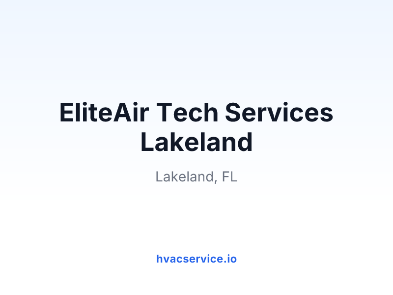 EliteAir Tech Services Lakeland