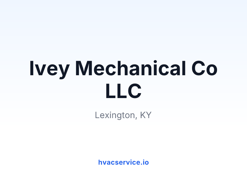 Ivey Mechanical Co LLC