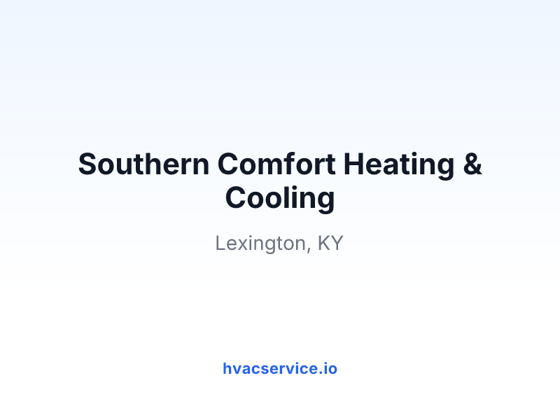 Southern Comfort Heating & Cooling