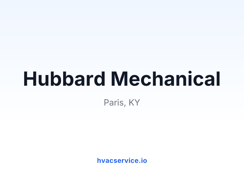 Hubbard Mechanical