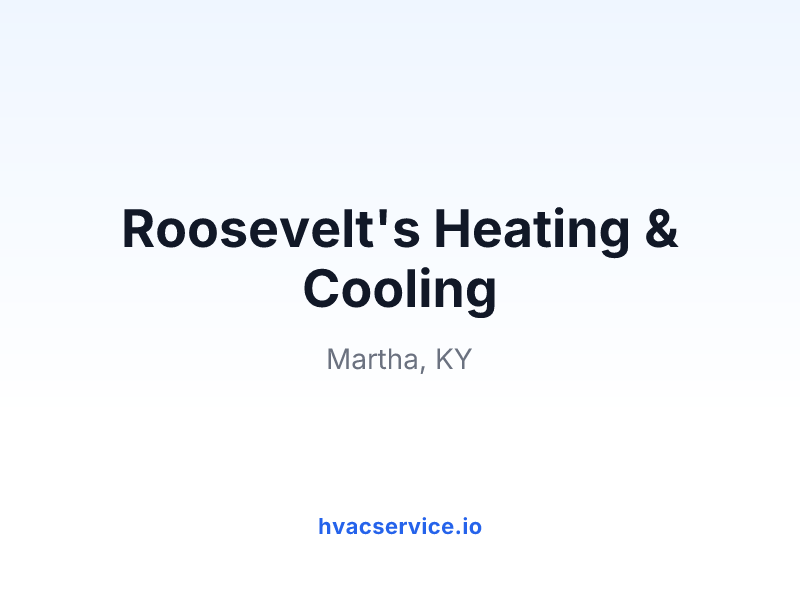 Roosevelt's Heating & Cooling