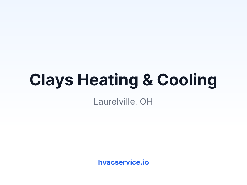 Clays Heating & Cooling
