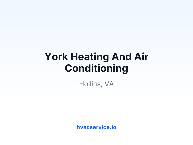 York Heating And Air Conditioning