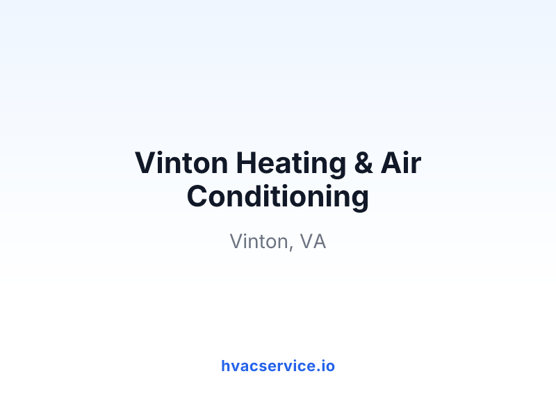 Vinton Heating & Air Conditioning