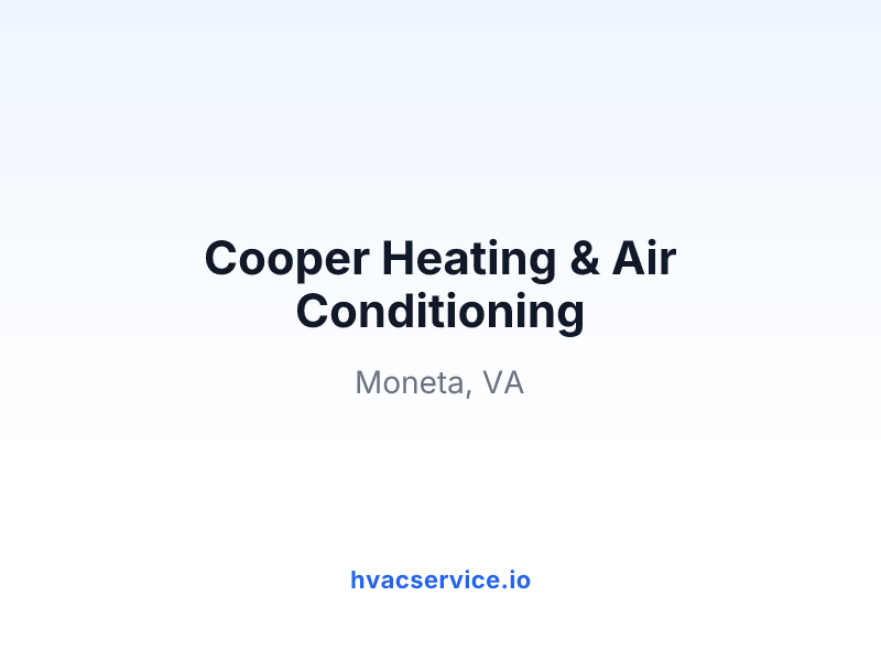 Cooper Heating & Air Conditioning
