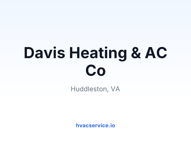 Davis Heating & AC Co