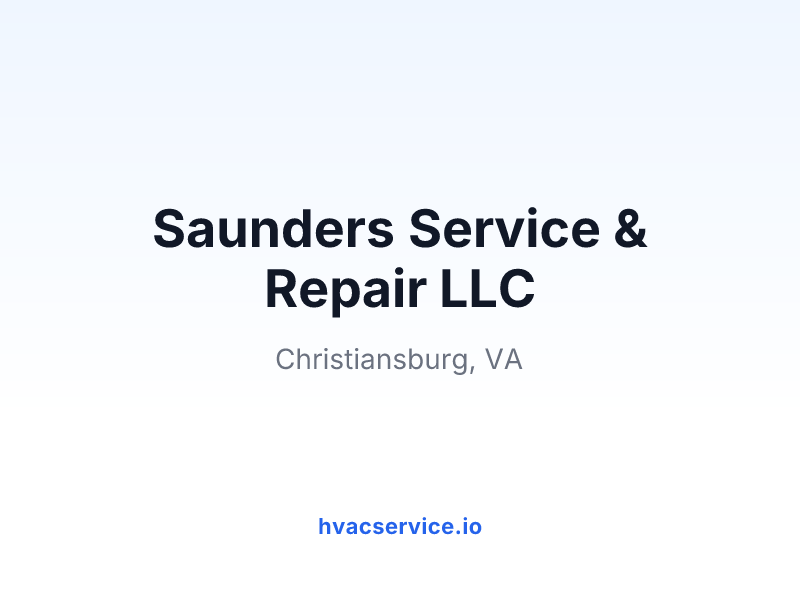 Saunders Service & Repair LLC