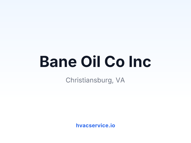 Bane Oil Co Inc