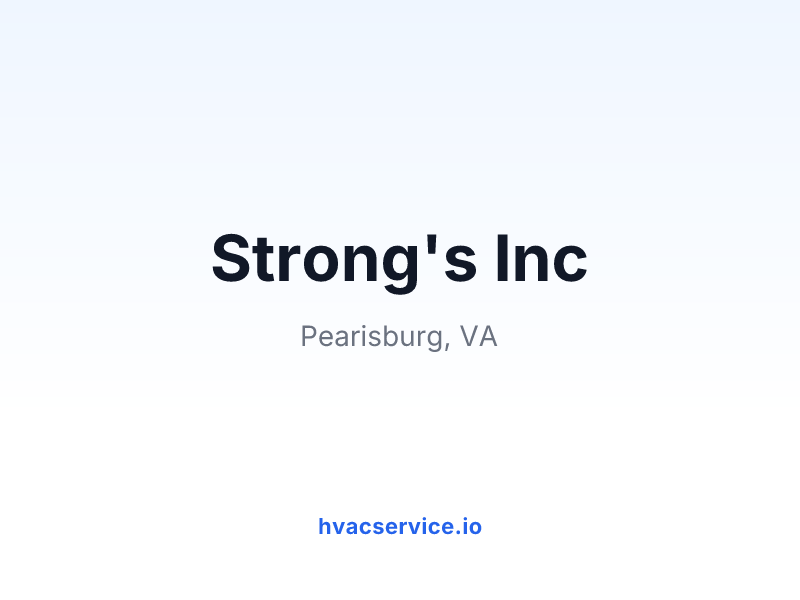 Strong's Inc