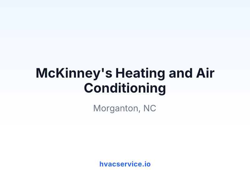 McKinney's Heating and Air Conditioning