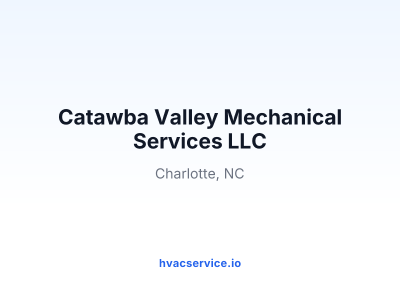 Catawba Valley Mechanical Services LLC