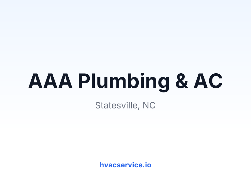 AAA Plumbing & AC