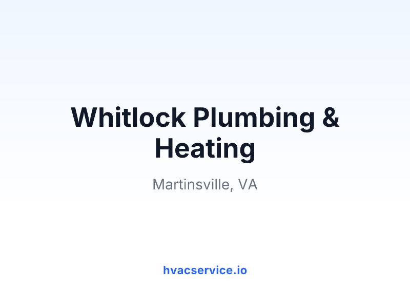 Whitlock Plumbing & Heating