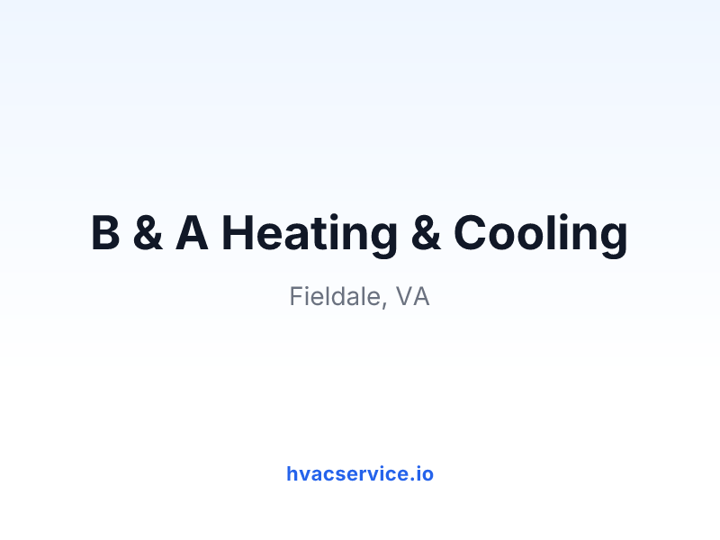 B & A Heating & Cooling
