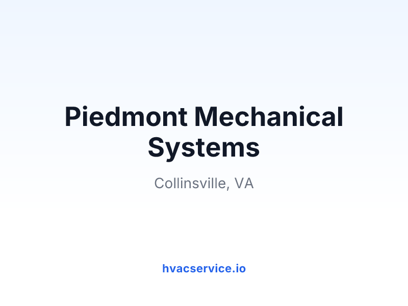 Piedmont Mechanical Systems